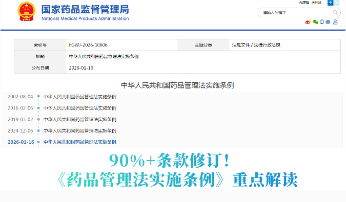90%+条款修订！《药品管理法实施条例》重点解读